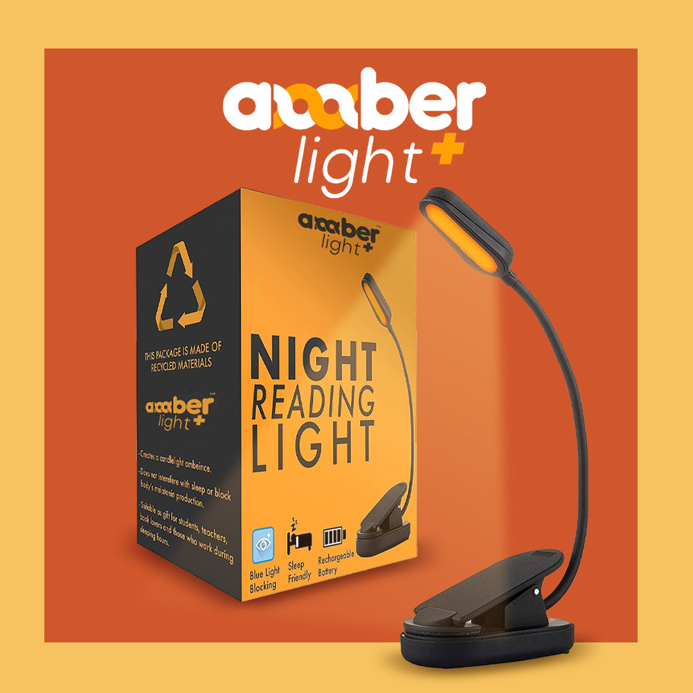 Buy Amber Night Reading Book Light| Portable & Rechargeable